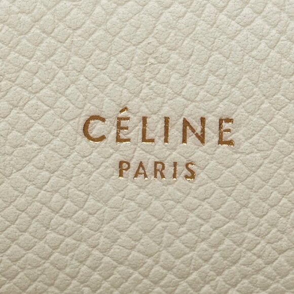CELINE Ivory Leather Shoulder Bag - Picture 12 of 16